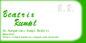 beatrix rumpl business card